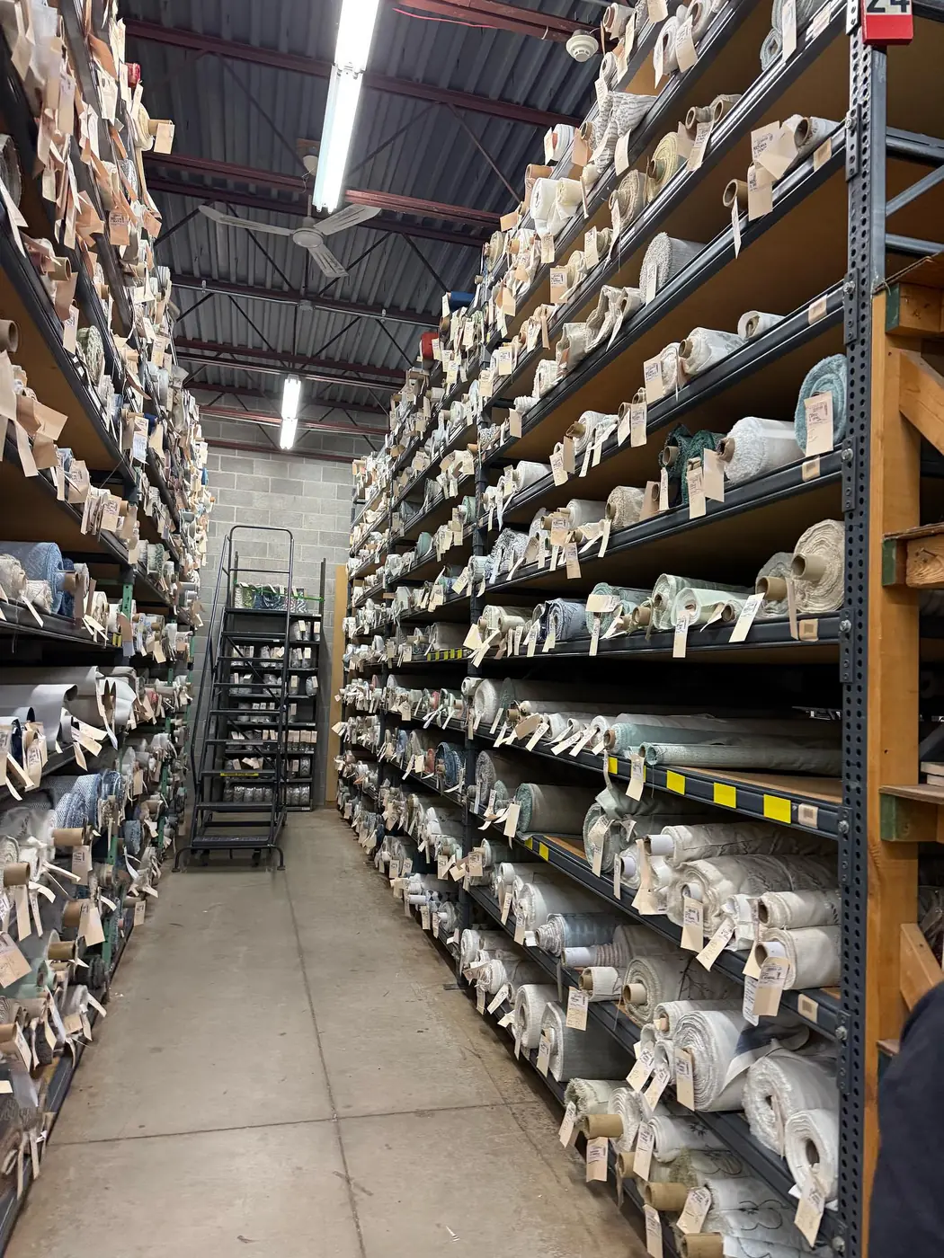 Fabric warehouse tour
